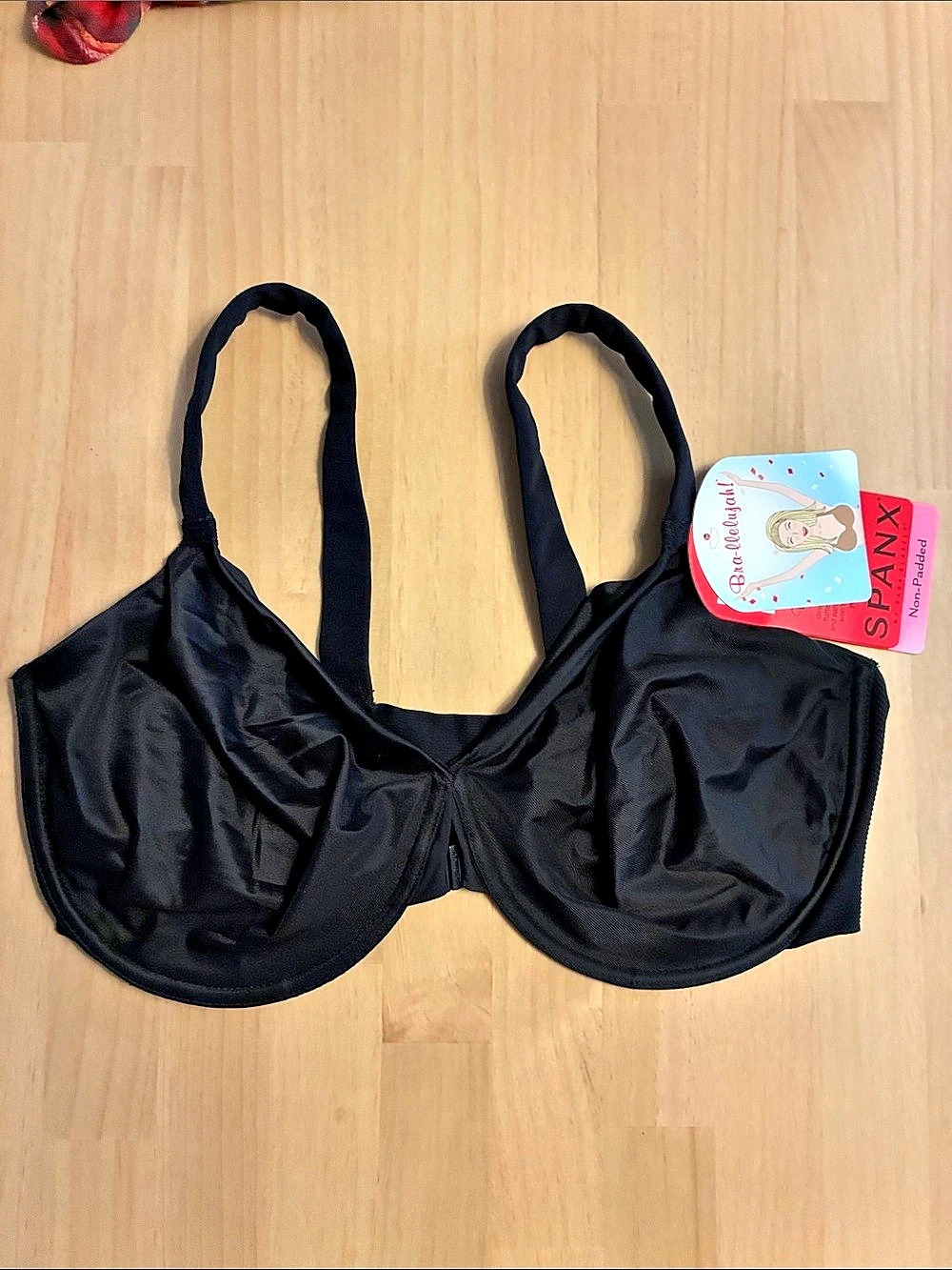SPANX Bra-llelujah! 335 Non-Padded Bra in Black 42C NWT Front Close Underwire